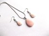 Set cuart roz, set bijuterii femei din pietre semipretioase 39077