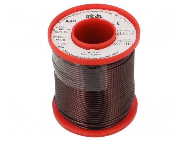 S&acirc;rmă Emailată Bobină 1,8mm 1kg Cu DNE 65-200&deg;C