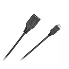 Cablu adaptor OTG USB mama la micro USB tata 0.2m Cabletech