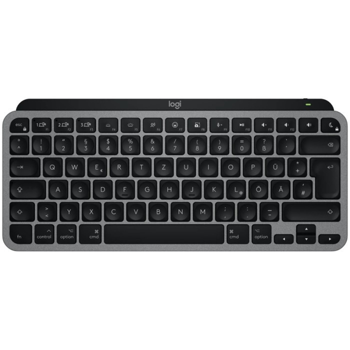 LOGITECH MX Keys Mini For Mac Minimalist Wireless Illuminated Keyboard - SPACE GREY - US INTL - BT - EMEA28-935 &quot;920-012652&quot; (timbru verde 0.8 lei)