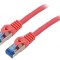 Cablu Patch S/FTP 6a CCA LSZH roșu 3m 26AWG