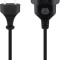 Prelungitor Euro 2m negru Goobay