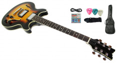 Set chitara semi acustica Jazz &amp;amp; Blues Cherrystone SUNBURST foto