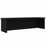 Suport Bucatarie Stivuibil Gossi Negru 60x15x16 cm Lemn Prelucrat Raft Depozitare Organizator Universal