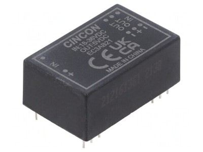 Convertor DC/DC 3W 18-36V la 5V 600mA DIP24 foto