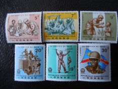 Congo Kinshasa-Armata in serviciul tarii-serie completa,nestampilate MNH foto