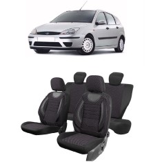 Set Huse scaune insertii piele ecologica FORD Focus 1 (1998-2005) Negru - Copie