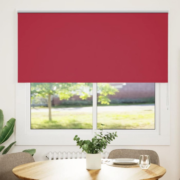 vidaXL Jaluzea cu role opace Roșu 160x175 cm lățime material 156,6 cm