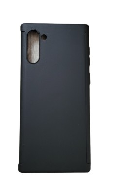 Husa protectie 360 fata + spate + folie silicon Samsung Note 10 , Negru foto