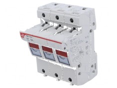 Clemă siguranţe cilindrice pentru şină DIN 50A IP20