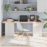 VidaXL Blat de masă, 200x60x(2-4) cm, lemn masiv de stejar netratat