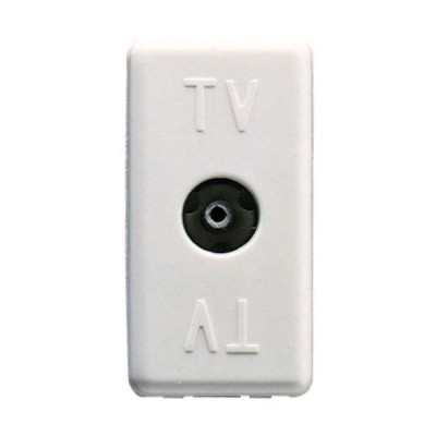 Priza TV de trecere System GW20229, 20Db, modulara - 1 m, alba foto