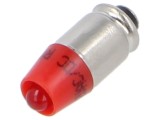 Lampă LED roșie EAO S5,7s 12V 1 diodă cod 10-2J09.1062