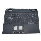 Carcasa superioara cu tastatura palmrest Laptop, Acer, Nitro 5 AN515-58, N22C1, 6B.QFMN2.001, AP3SY000710, AM3SY000500, iluminata, neagra, layout US