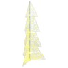 VidaXL Brad de Crăciun cu 100 LED Alb cald 120 cm Acril 42019202