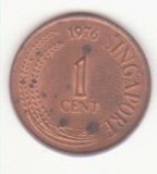 Singapore 1 cent 1976