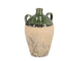 Cumpara ieftin Vaza flori teracota verde natur Amphora 21,5x19,5x33,5h