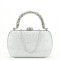 Geanta clutch argintie cu maner detasabil BYH-871 06