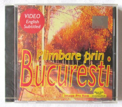 &amp;quot;Plimbare prin Bucuresti&amp;quot;, Film documentar DVD romana - engleza, nou, in tipla foto