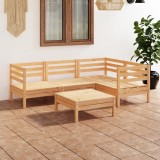 vidaXL Set mobilier de grădină, 5 piese, lemn masiv de pin 3082692