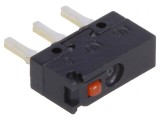 Micro&icirc;ntrerupător SNAP ACTION SPDT 0.1A 30VDC fără manetă
