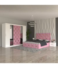 Dormitor Sofia Roz 180x200cm