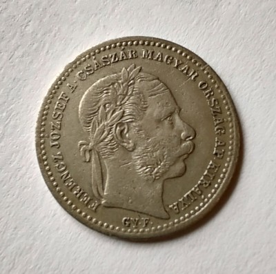 Ungaria - 20 Krajczar 1868 GYF - Argint foto