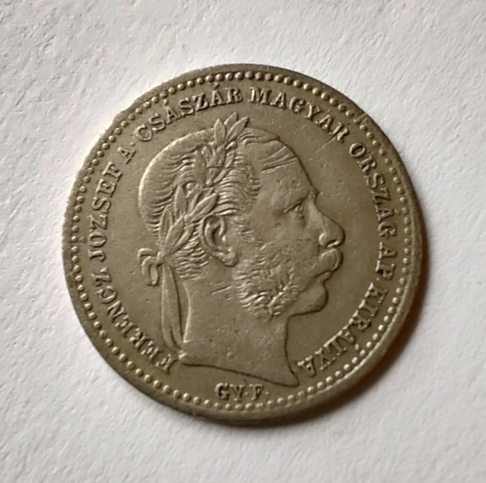 Ungaria - 20 Krajczar 1868 GYF - Argint