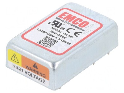 Convertor DC/DC 1W 12V la 0-2kVDC 5mA 250kHz CA20P foto