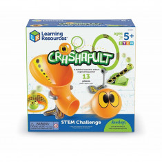 Set STEM joc interactiv Catapulta vesela Learning Resources, 5 carduri cu provocari