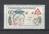 Cehoslovacia.1977 25 ani voluntarii serviciului de siguranta publica XC.515, Nestampilat