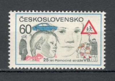 Cehoslovacia.1977 25 ani voluntarii serviciului de siguranta publica XC.515 foto