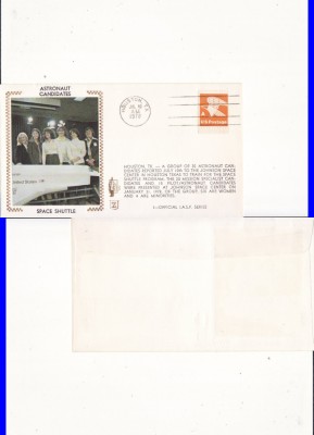 FDC SUA, USA - Cosmos- candidate astronauti-Houston, Texas- 1978 foto