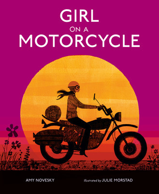 Girl on a Motorcycle foto