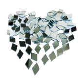 Set 100 Oglinzi Acrilice Decorative in Forma de Patrat, pentru Decorarea Peretilor, 2 x 2 cmCBD CORAL BEST DEALS Argintiu 2 cm 2 cm 2 cm Argintiu 100