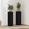 VidaXL Suport pentru plante 2 pcs Stejar negru 17 x 17 x 60 cm 869233