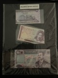 set banconte islamice - 50 dinari Irak - 100 Rial Iran - 250 dinari Irak - Saddam Hussein