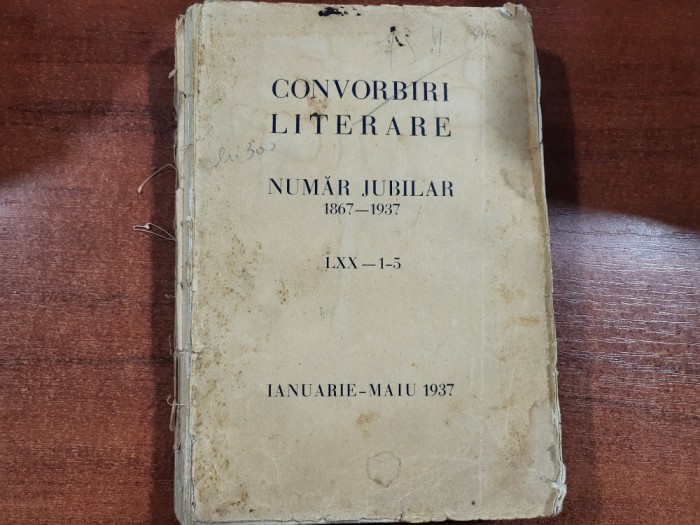 Convorbiri literare ,numar jubilar 1937