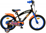 Bicicleta pentru baieti, Hot Wheels, 16 inch, culoare negru, frana de mana fata PB Cod:31656-SACB