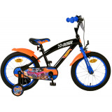 Bicicleta pentru baieti, Hot Wheels, 16 inch, culoare negru, frana de mana fata PB Cod:31656-SACB