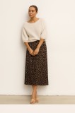 Fusta lunga cu animal print