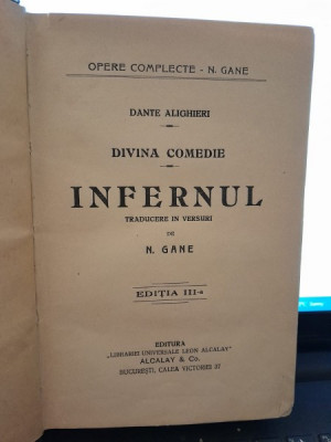 Divina Comedie, Infernul - Dante Aligheri, editia III foto