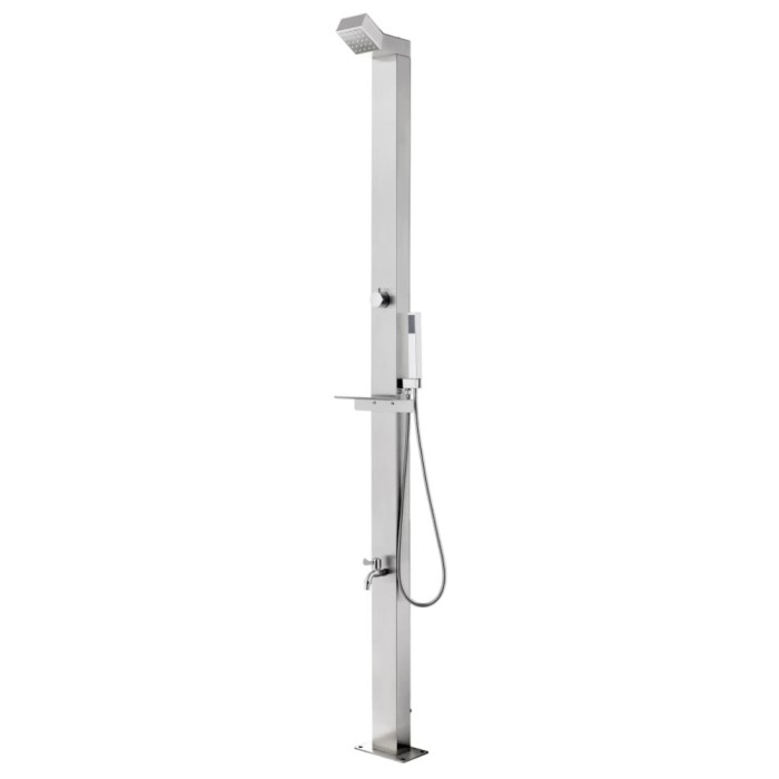 vidaXL Duș pentru grădină, 220 cm, oțel inoxidabil 315939