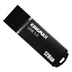 MEMORIE USB 3.0 KINGMAX 128 GB cu capac carcasa aluminiu negru KM-MB03-128GB/BK foto