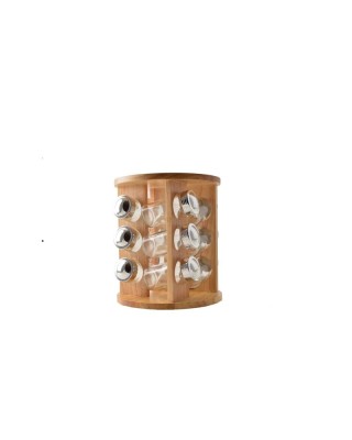Suport rotativ pentru condimente, 12 recipiente Practic si elegant Handy KitchenServ foto