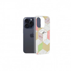 Husa Compatibila cu Apple iPhone 15 Pro - Techsuit Marble Series - Purple Hex