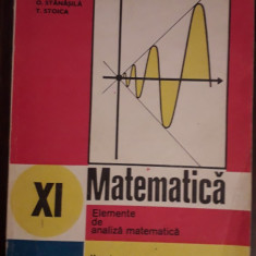 Matematica - Elemente de analiza matematica, clasa XI - a