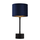 Lampa de masa Deventer 1 x E14 negru/aramiu/albastru [lux.pro] HausGarden Leisure