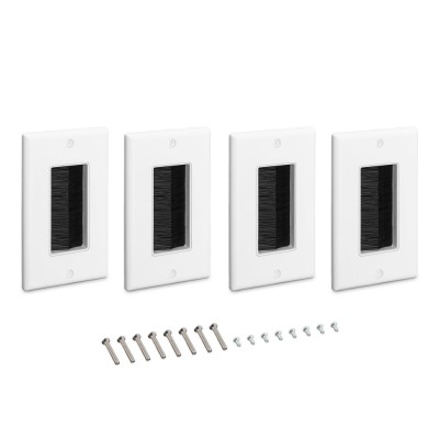 Set 4 Prize americane blank/goale, Kwmobile, Alb/Negru, Plastic, 54244.01.04 foto