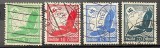 Germania (Deutsches Reich) 1934/1935 "Vulturul și Globul Păm&acirc;ntesc" (Luftpost ) de 5, 10, 15 și 20 Pfennig (Michel 529-532) Ștampilate -Bn1